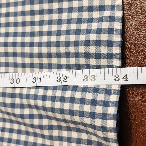 Ralph Lauren Jeans Co. Retro Vintage Blue & White Checker Plaid Shirt, Size XL - Picture 8 of 8